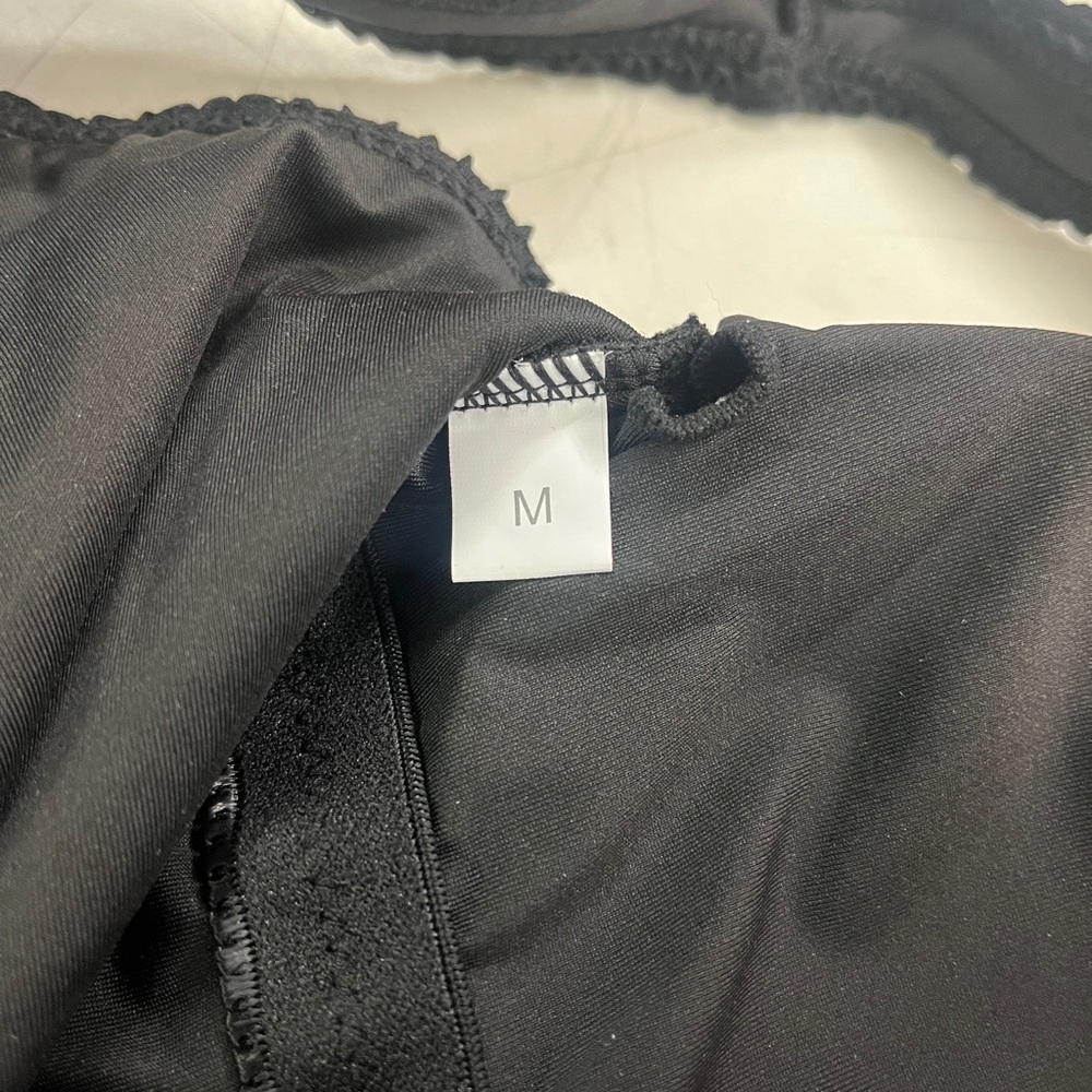 Slimming High Cut Ribbed Bathing Suit - Picture 3 of 3